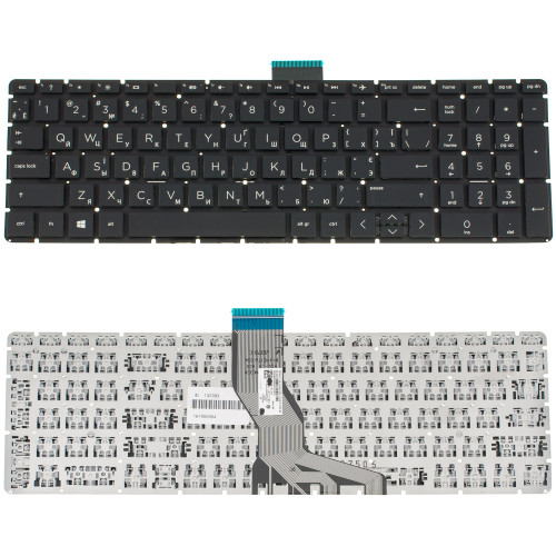 Клавиатура для ноутбука HP (250 G6, 255 G6 series) ukr, black, без фрейма (ОРИГИНАЛ)