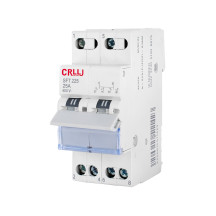 Переключатель напряжения 2-0-1, 2P, 25A, 5.6kW, 50Hz