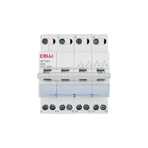 Переключатель напряжения 2-0-1, 4P, 63A, 14kW, 50Hz