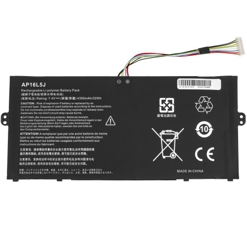 Батарея для ноутбука ACER AP16L5J (Swift SF514-52T) 7.4V 4350mAh Black