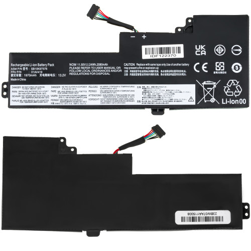Батарея для ноутбука LENOVO 01AV419 (ThinkPad: T470, T480, A475, A485) 11.4V 2000mAh 23Wh Black