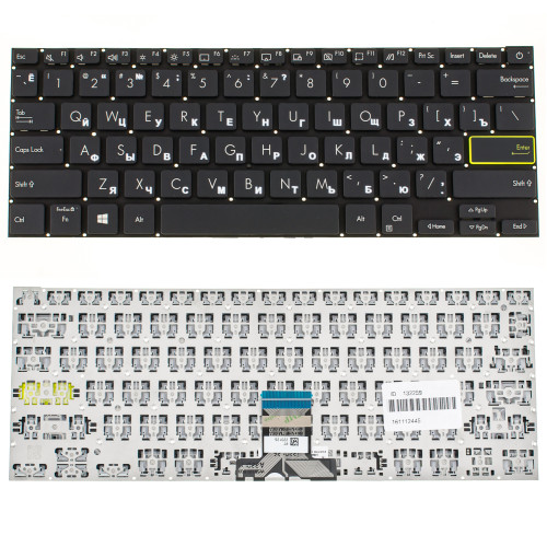 Клавиатура для ноутбука ASUS (X321 series) rus, black, без фрейма