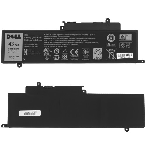 Оригінальна батарея для ноутбука DELL GK5KY (Inspiron: 3147, 7347, 7348, 7352, 7359) 11.1V 3800mAh 43Wh Black