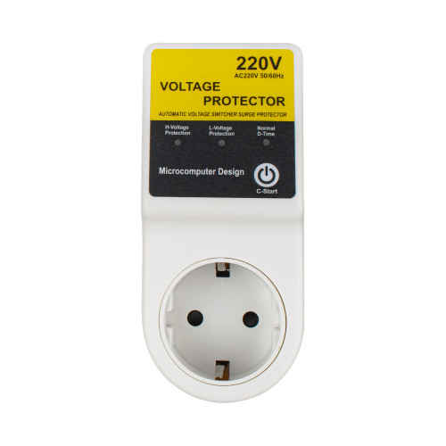Реле напряжения Open Electric VP-2166, 165v-265V, 16a, 3000w, белый (220B-50гц), с индикатором