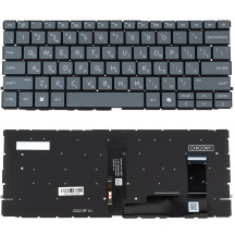 Клавиатура для ноутбука HP (EliteBook 640 G11) rus, black, без фрейма, подсветка клавиш (ОРИГИНАЛ)