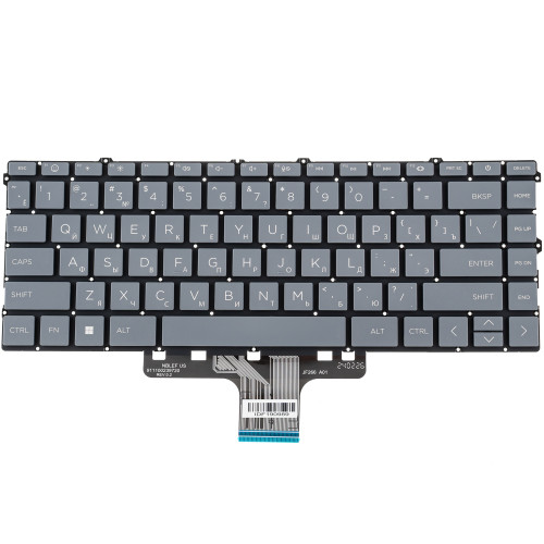 Клавіатура для ноутбука HP (240 G10) rus, gray, без кадру