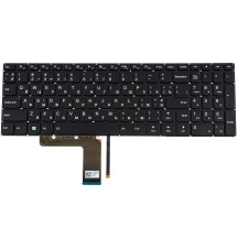 Клавіатура для ноутбука LENOVO (IdeaPad: 310-15) ukr, black, без фрейма, підсвічування клавіш(оригінал)