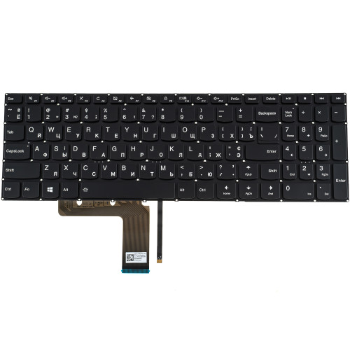 Клавиатура для ноутбука LENOVO (IdeaPad: 310-15) ukr, black, без фрейма, подсветка клавиш (ОРИГИНАЛ)