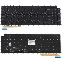 Клавиатура для ноутбука SAMSUNG (950QBD, 930QBD) rus, black, без фрейма, подсветка клавиш (ОРИГИНАЛ)