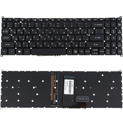 Клавиатура для ноутбука ACER (SW: SF315-51) ukr, black, без фрейма, подсветка клавиш (ОРИГИНАЛ)