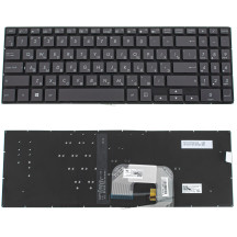 Клавіатура для ноутбука ASUS (UX561 series) rus, black, без фрейму, підсвічування клавіш
