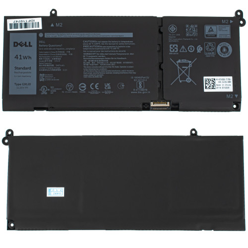 Оригінальна батарея для ноутбука DELL G91J0 (Vostro 3511, 3515; Inspiron 5418, 5515, 5518, 5415, 7415, Latitude 3420, 3520) 11.25V 3640mAh 41Wh Black