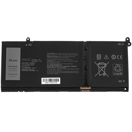 Батарея для ноутбука DELL G91J0 (Vostro 3511, 3515; Inspiron 5418, 5515, 5518, 5415, 7415, Latitude 3420, 3520) 11.25V 3640mAh 41Wh Black