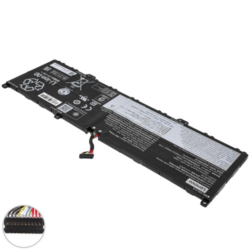 Оригинальная батарея для ноутбука LENOVO L21C4PC4 (Yoga Slim 7 ProX 14ARH7, 14IAH7) 15.52V 4511mAh 70Wh Black
