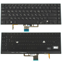 Клавиатура для ноутбука ASUS (UX550 series) ukr, black, без фрейма, подсветка клавиш (ОРИГИНАЛ)