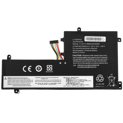 Батарея для ноутбука LENOVO L17C3PG2 MIDDLE CABLE 40mm (Legion: Y530-15ICH, Y530-15ICHg) 11.55V 4800mAh 55Wh Black