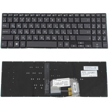 Клавиатура для ноутбука ASUS (UX561 series) ukr, black, без фрейма, подсветка клавиш