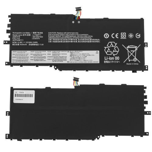 Батарея для ноутбука LENOVO L17C4P71 (ThinkPad X1 Yoga 3rd Gen) 15.36V 3516mAh 54Wh Black 