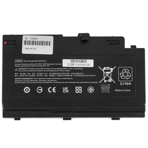 Батарея для ноутбука HP AA06XL (ZBook 17 G4 series) 11.4V 8420mAh 96Wh Black