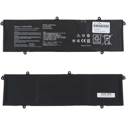 Батарея для ноутбука ASUS C31N2024 (Vivobook Pro M3401QC, M7600QE, X3400PA) 11.55V 50Wh black