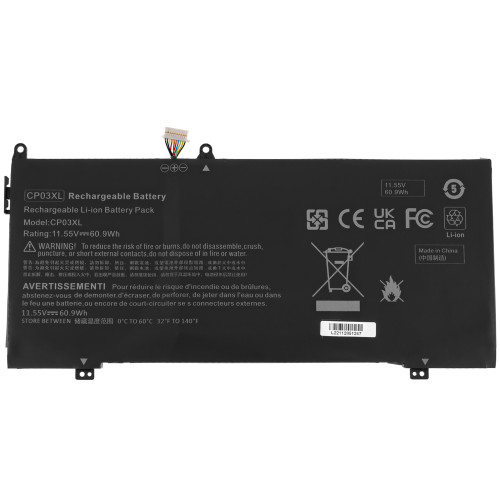 Батарея для ноутбука HP CP03XL (Spectre X360 13-AE) 11.55V 5275mAh 60.9Wh Black