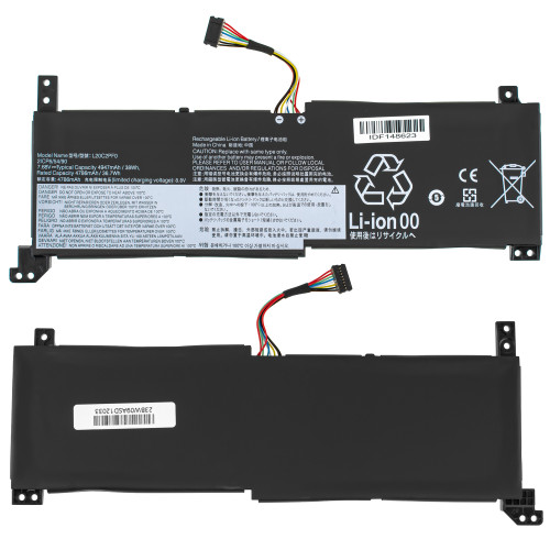 Батарея для ноутбука LENOVO L20M2PF0 (IdeaPad 3 14ITL6, 3 15ITL6, 3 17ITL6) 7.68V 4947mAh 38Wh Black