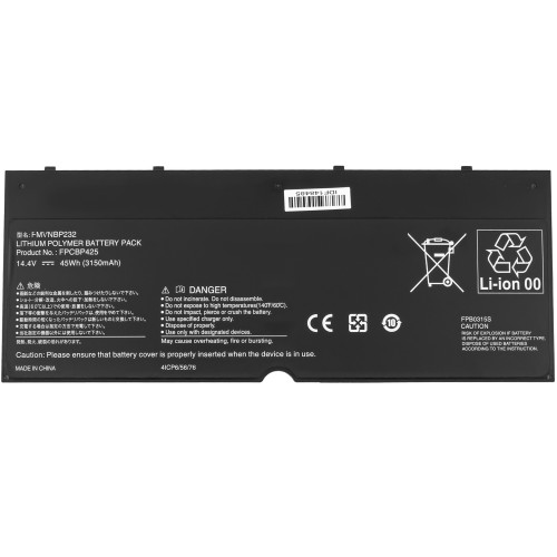Батарея для ноутбука Fujitsu FPCBP425 (LifeBook U745, T904, T935, T936) 14.4V 3150mAh 45Wh Black