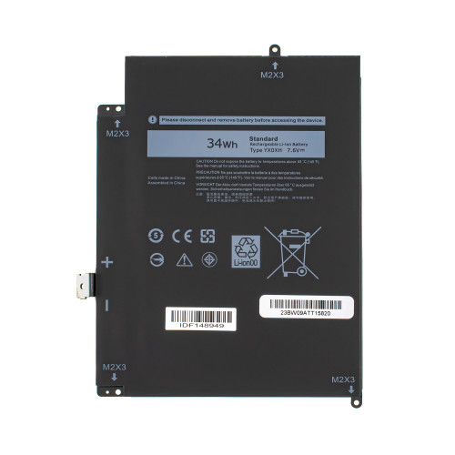 Батарея для ноутбука DELL YX0XH (Latitude E7285) 7.6V 4250mAh 34Wh Black