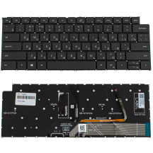 Клавиатура для ноутбука DELL (Vostro: 5310, 5320) rus, black, подсветка клавиш, без фрейма