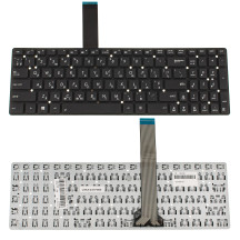 Клавіатура для ноутбука ASUS (K55, K75A, K75VD, K75VJ, K75VM, U57) ukr, black, без фрему