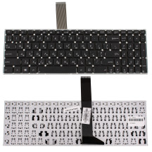 Клавиатура для ноутбука ASUS (X501, X550, X552, X750 series) ukr, black, без фрейма, без креплений