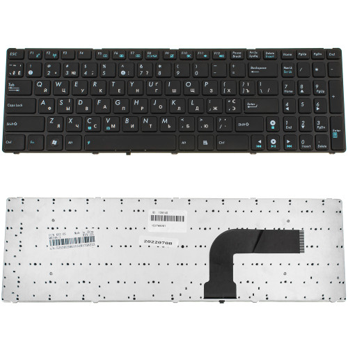 Клавиатура для ноутбука ASUS (A52, K52, X54, N53, N61, N73, N90, P53, X54, X55, X61), ukr, black (K52 version)