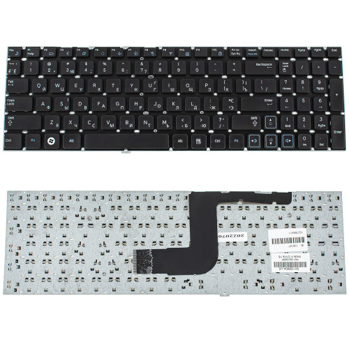 Клавіатура для ноутбука SAMSUNG (RC508, RC510, RC520, RV509, RV511, RV513, RV515, RV518, RV520) ukr, black, без рамки