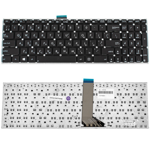 Клавиатура для ноутбука ASUS (X502, X551, X553, X555, S500, TP550) ukr, black, без фрейма, с креплениями