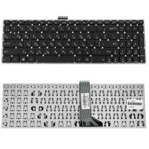 Клавіатура для ноутбука ASUS (X502, X551, X553, X555, S500, TP550) ukr, black, без фрейму, без кріплень