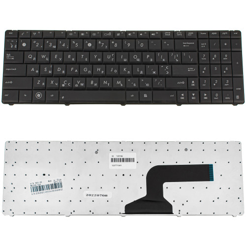 Клавиатура для ноутбука ASUS (A52, K52, X54, N53, N61, N73, N90, P53, X54, X55, X61), ukr, black (N53 version)