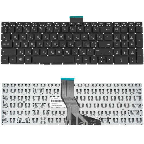 Клавиатура для ноутбука HP (250 G6, 255 G6 series) ukr, black, без фрейма