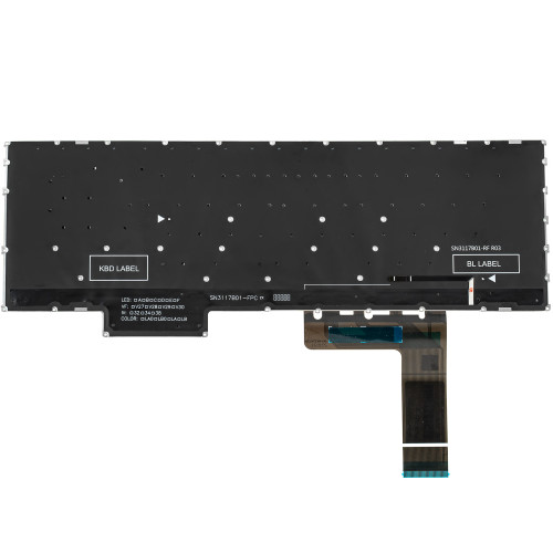 Клавиатура для ноутбука LENOVO (IdeaPad Gaming: 3-15 series), rus, dark gray, без фрейма, подсветка клавиш
