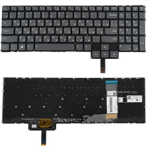 Клавиатура для ноутбука LENOVO (IdeaPad Gaming: 3-15 series), rus, black, без фрейма, подсветка клавиш (RGB Per-key) (ОРИГИНАЛ)
