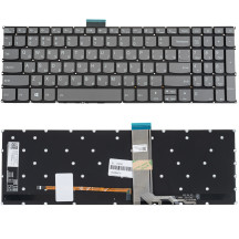 Клавіатура для ноутбука LENOVO (IdeaPad: 3-15, 3-17 series) rus, dark gray, без кадру, підсвічування клавіш (ОРИГИНАЛ)
