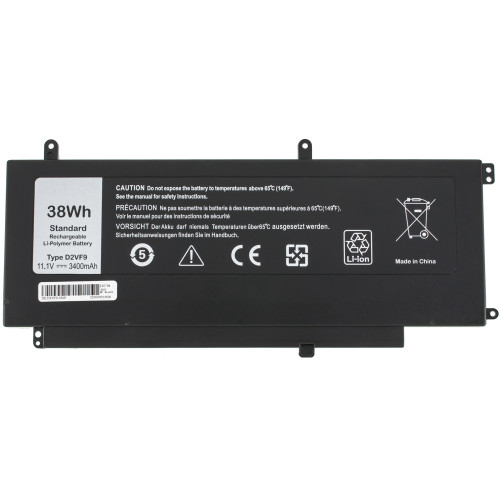 Батарея для ноутбука DELL D2VF9 (Vostro: 13 5370) 11.1V 3400mAh 38Wh Black