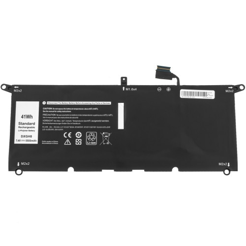 Батарея для ноутбука DELL DXGH8 (XPS: 13 7390, 9370, 9380) 7.6V 5500mAh Black