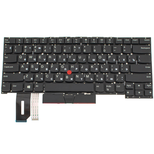 Клавіатура для ноутбука LENOVO (ThinkPad: P1) rus, black, без фрейму