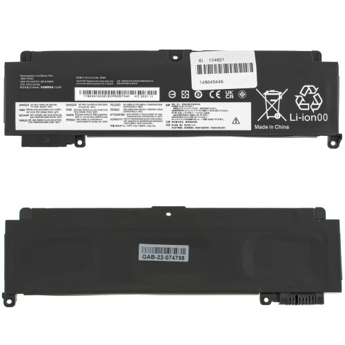 Батарея для ноутбука LENOVO 01AV462 (ThinkPad T460s, T470s) 11.4V 2310mAh 26Wh Black