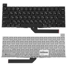 Клавіатура для ноутбука APPLE (MacBook Pro Retina: A2141 (2019)) rus, black, SMALL Enter