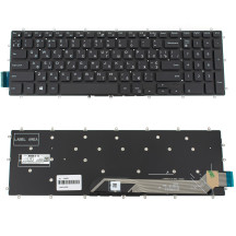 Клавіатура для ноутбука DELL (Inspiron: 7566, 7567) ukr, black, без фрейму (оригінал)