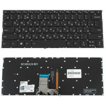 Клавіатура для ноутбука LENOVO (IdeaPad: 720s-14IKB) rus, black, без кадру, підсвічування клавіш