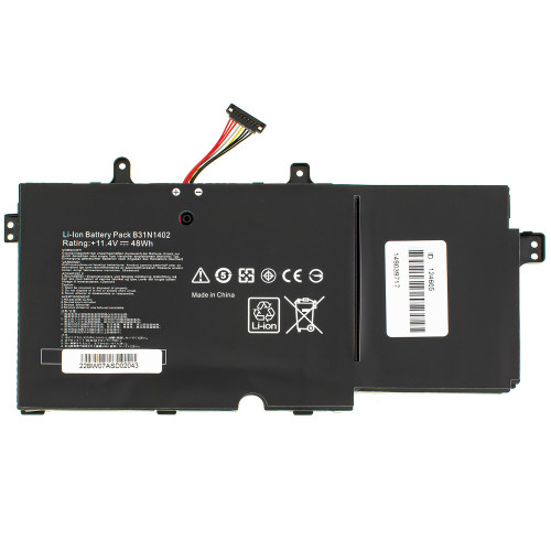 Батарея для ноутбука ASUS B31N1402 (Q551, Q551N, N591L, N592UB series) 11.4V 4100mAh 47Wh Black (0B200-01050000)