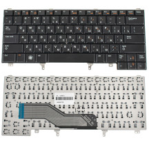 Клавіатура для ноутбука DELL (Latitude: E5420, E6320, E6330, E6430) rus, black, без джойстика (без платки)