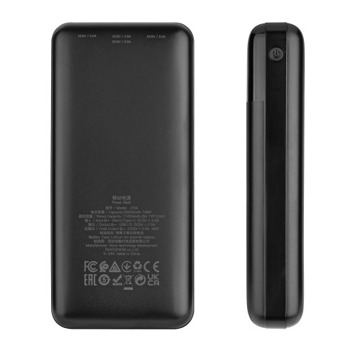 Універсальна мобільна батарея HOCO J72A Easy, 20000mAh, Black (6931474738394)